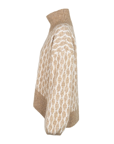 Hést - Fam New Pattern Strik - Light Brown Melange